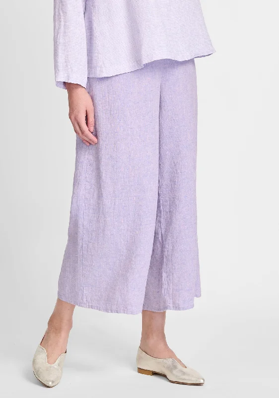 Sociable Flood - Wide Leg Linen Pants - FINAL SALE Relaxed Linen Pants