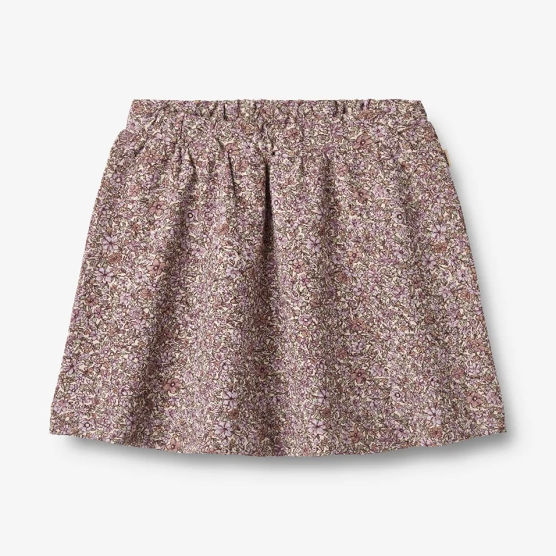 Sweat Skirt Manuella - lilac flowers denim skirt casual