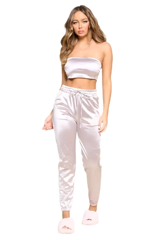 Tube Top Pant Set Modern Skinny Pants