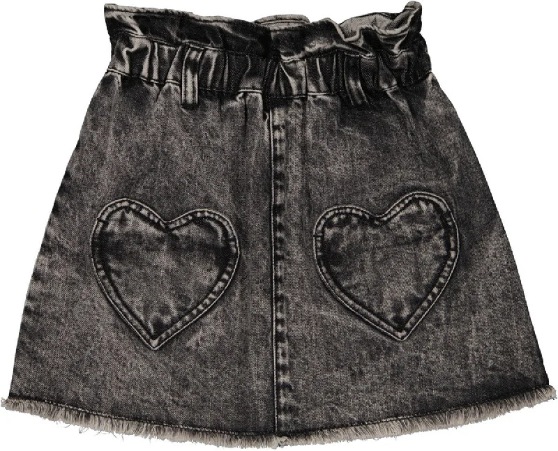 LOUIS LOUISE DENIM MINI SCHOOL SKIRT seamless skirt comfort