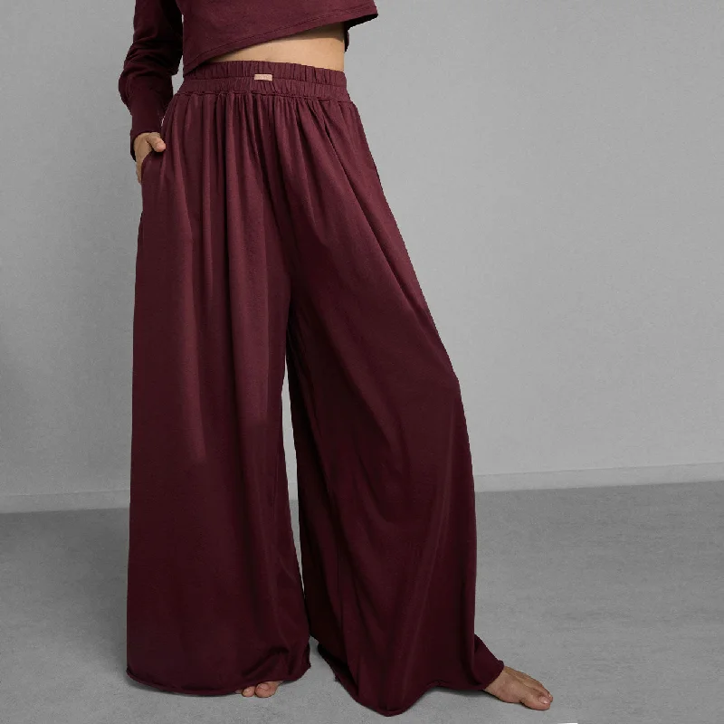 Organic Pima Wide Leg Pant Casual Yoga Pants