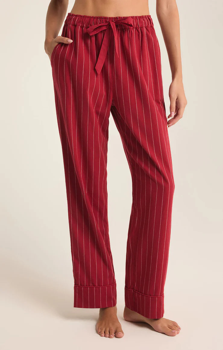 Z Supply Dreamer Stripe Flannel Pants Formal Linen Trousers